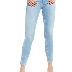 Farrah Skinny Ankle Jeans AG Light Wash